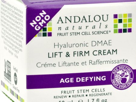 Andalou Naturals Age-defying Hyaluronic Dmae Lift And Firm Cream - 1.7 Fl Oz Supply