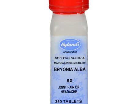 Hylands Homeopathic Bryonia Alba 6x - 250 Tablets For Sale