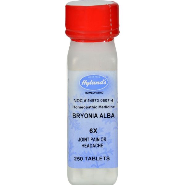 Hylands Homeopathic Bryonia Alba 6x - 250 Tablets For Sale