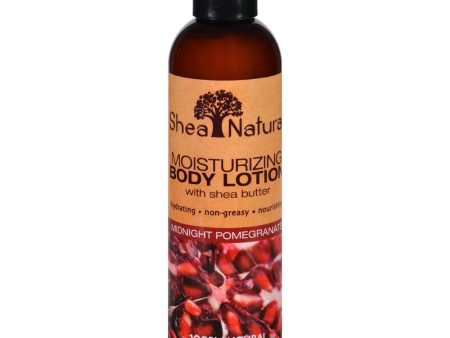 Shea Natural Body Lotion - Moisturizing - Midnight Pomegranate - 8 Oz Supply