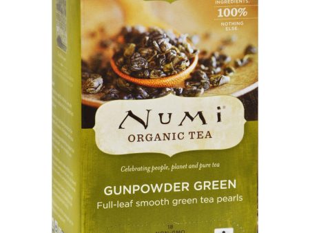 Numi Tea Gunpowder Green Organic Tea - 18 Bags For Discount