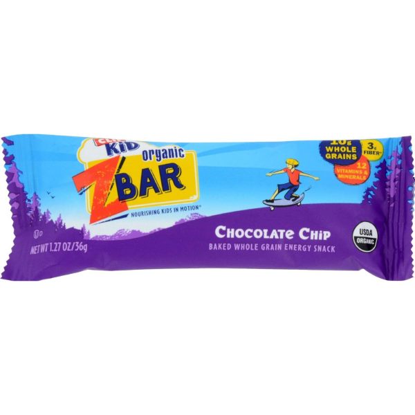 Clif Bar Zbar - Organic Chocolate Chip - Case Of 18 - 1.27 Oz Supply