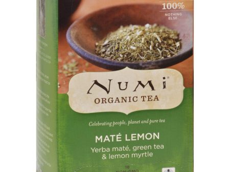 Numi Tea Mate Lemon Rainforest Green Tea - 18 Bags Fashion