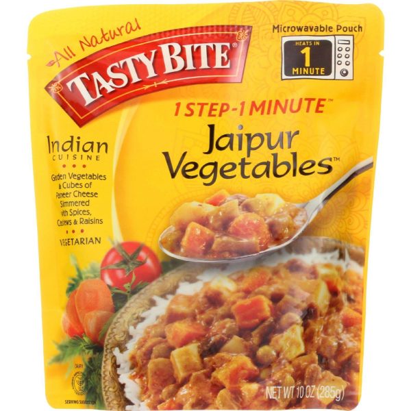 Tasty Bite Entrees - Indian Cuisine - Jaipur Vegetables - 10 Oz - Case Of 6 Online now