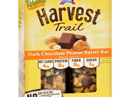 Atkins Harvest Trail Bar - Dark Chocolate Peanut Butter - 1.3 Oz - 5 Count For Sale