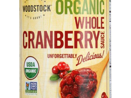 Woodstock Cranberry Sauce - Organic - Whole Berry - 14 Oz - Case Of 24 Sale