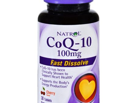 Natrol Coq-10 - Cherry Flavor - 30 Tablets For Discount