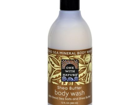 One With Nature Dead Sea Mineral Body Wash Shea Butter - 12 Fl Oz Discount