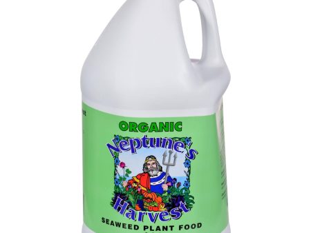 Neptune s Harvest Seaweed Fertilizer - Green Label - 128 Oz For Sale