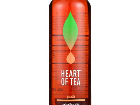 Heart Of Tea Tea - Iced - Natural Black - Peach - 14 Oz - Case Of 12 Hot on Sale