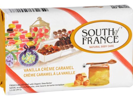 South Of France Bar Soap - Vanilla Creme Caramel - Limited Edition Holiday - 3.5 Oz - Case Of 6 Fashion