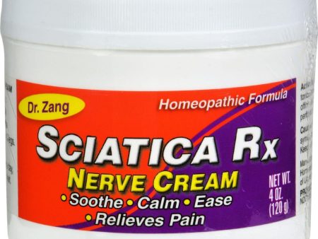 Dr. Zang Sciatica Rx Nerve Cream Homeopathic Formula - 4 Oz Online now