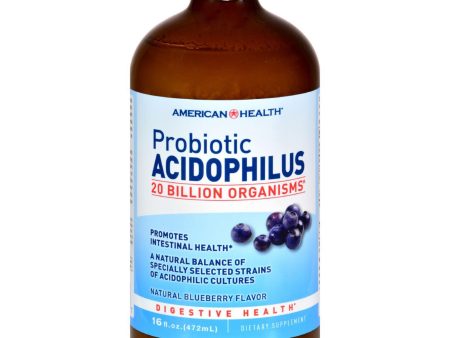 American Health Probiotic Acidophilus Blueberry - 15 Fl Oz Hot on Sale