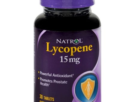 Natrol Lycopene - 15 Mg - 30 Tablets For Cheap