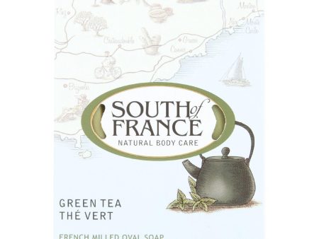 South Of France Bar Soap - Green Tea - 6 Oz - 1 Each Supply