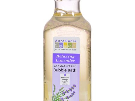 Aura Cacia Aromatherapy Bubble Bath Relaxing Lavender - 13 Fl Oz Hot on Sale