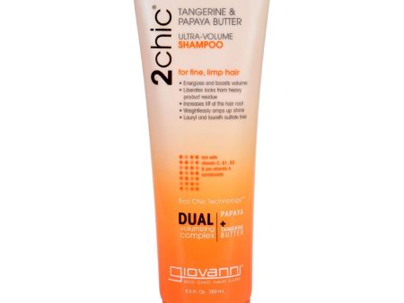 Giovanni Hair Care Products 2chic Shampoo - Ultra-volume Tangerine And Papaya Butter - 8.5 Fl Oz Cheap