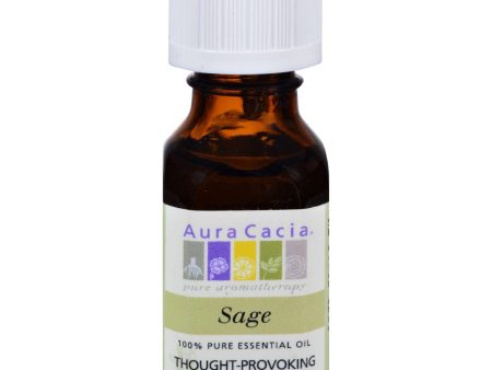 Aura Cacia Essential Oil Sage - 0.5 Fl Oz Online Sale