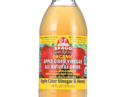 Bragg Apple Cider Vinegar Drink - Organic - Acv And Honey - 16 Oz - Case Of 12 Hot on Sale