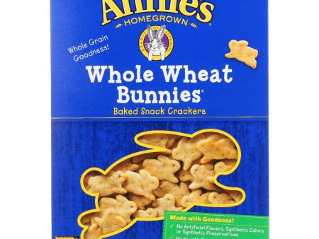 Annies Homegrown Crackers - Whole Wheat Bunnies - 7.5 Oz - Case Of 12 Fashion