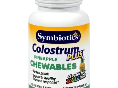 Symbiotics Colostrum Plus Pineapple - 120 Chewables Supply