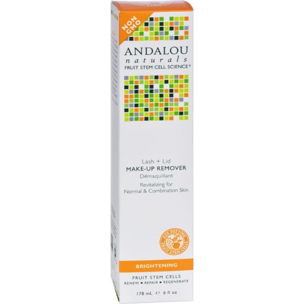 Andalou Naturals Revitalizing Lash + Lid Make-up Remover - 6 Oz Discount