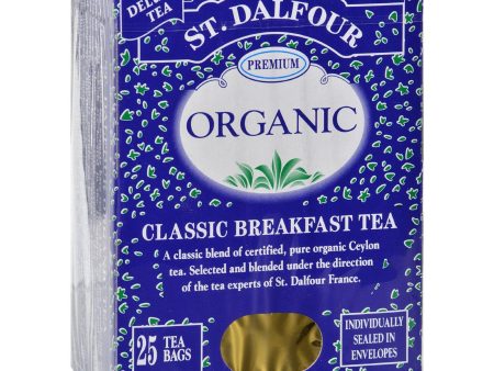 St Dalfour Organic Tea Classic Breakfast - 25 Tea Bags - Case Of 6 Fashion