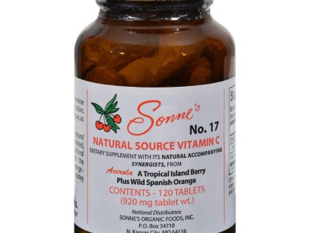 Sonne s Natural Source Vitamin C No 17 - 120 Tablets Fashion