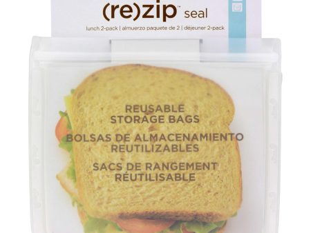 Blue Avocado (re) Zip Seal Lunch Bag - Translucent Fashion