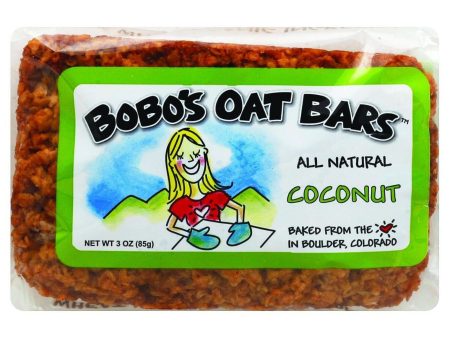 Bobo s Oat Bars - All Natural - Coconut - 3 Oz Bars - Case Of 12 Online Hot Sale