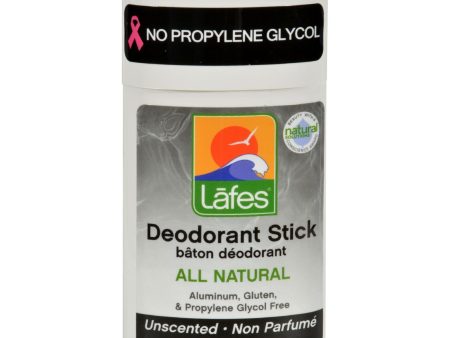 Lafe s Natural And Organic Deodorant Stick Unscented - 2.5 Oz Online Hot Sale