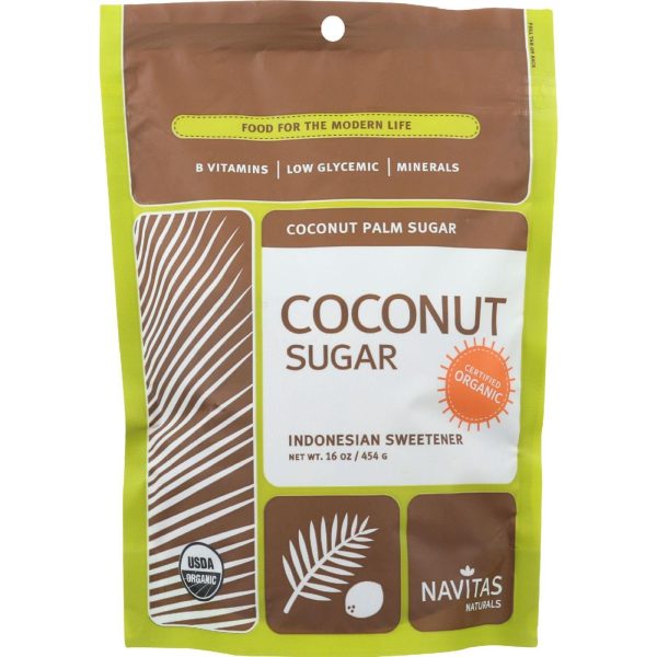 Navitas Naturals Coconut Palm Sugar - Organic - 16 Oz - Case Of 6 Hot on Sale