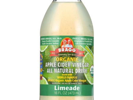 Bragg Apple Cider Vinegar Drink - Organic - Limeade - 16 Oz - Case Of 12 Hot on Sale