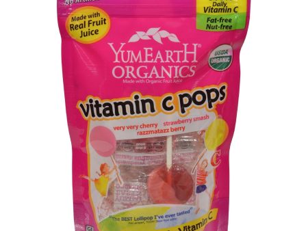 Yummy Earth Organic Vitamin C Pops - 3 Oz - Case Of 6 Supply