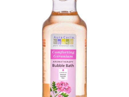 Aura Cacia Aromatherapy Bubble Bath Comforting Geranium - 13 Fl Oz Online