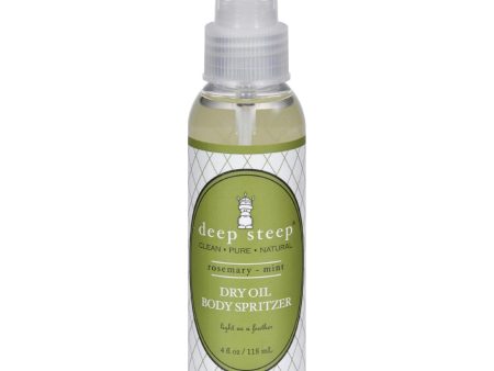 Deep Steep Dry Oil Body Spritzer - Rosemary Mint - 4 Fl Oz Online Sale