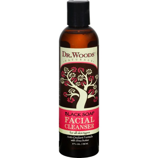 Dr. Woods Facial Cleanser Black Soap And Shea Butter - 8 Fl Oz Fashion