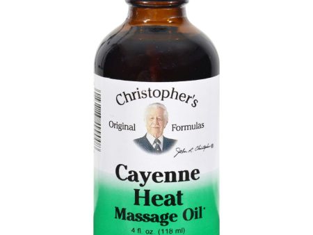 Dr. Christopher s Cayenne Heat Massage Oil - 4 Fl Oz For Discount