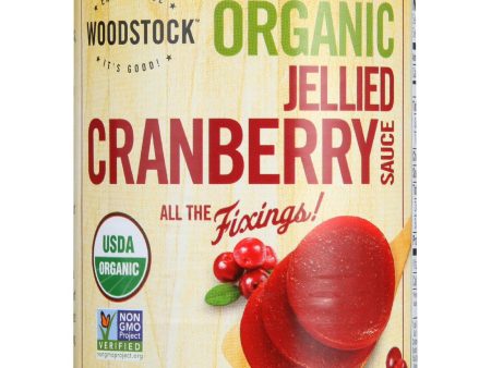 Woodstock Cranberry Sauce - Organic - Jellied - 14 Oz - Case Of 24 Online now