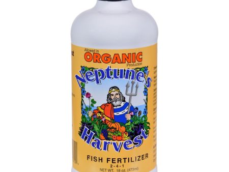 Neptune s Harvest Fish Fertilzer - Orange Label - 18 Oz For Discount