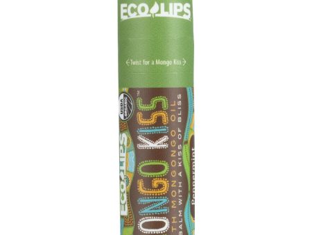 Mongo Kiss Display Center - Lip Balm - Organic - Eco Lips - Peppermint - .25 Oz - Case Of 15 For Sale