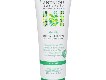 Andalou Naturals Body Lotion - Aloe Mint Cooling - 8 Fl Oz For Cheap