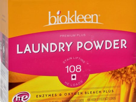 Biokleen Laundry Powder Premium Plus Stain Lifting Enzyme Formula - 5 Lbs For Sale