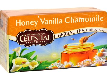 Celestial Seasonings Herbal Tea - Caffeine Free - Honey Vanilla Chamomile - 20 Bags on Sale