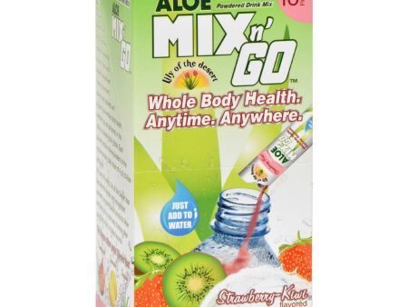 Lily Of The Desert Aloe Drink Mix - Mix N Go Strawberry Kiwi - 16 Packets Hot on Sale