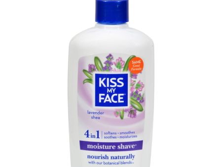 Kiss My Face Moisture Shave Lavender Shea - 11 Fl Oz Online Hot Sale