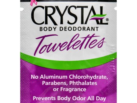 Crystal Deodorant Solo Towlette Display Case - Case Of 48 - .1 Oz Online Sale