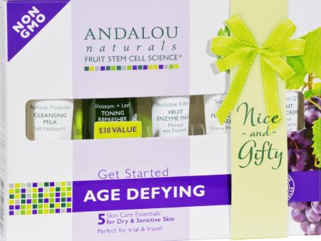 Andalou Naturals Get Started Age Defying - 5 Piece Kit For Discount