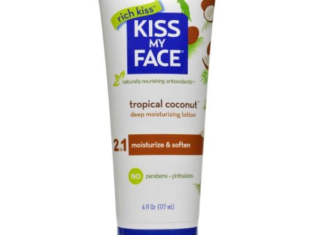 Kiss My Face Moisturizer - Coconut - 6 Oz Sale