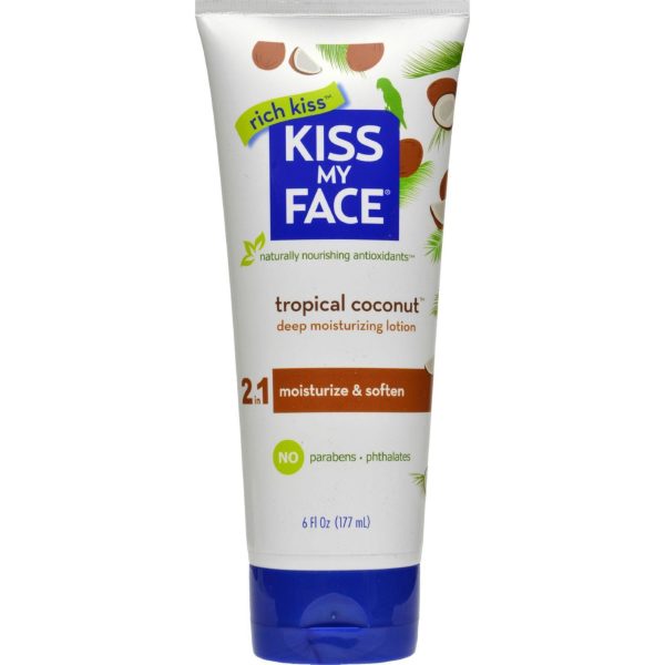 Kiss My Face Moisturizer - Coconut - 6 Oz Sale